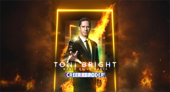 Cartel del espectáculo Toni Bright, Magia de la Mente