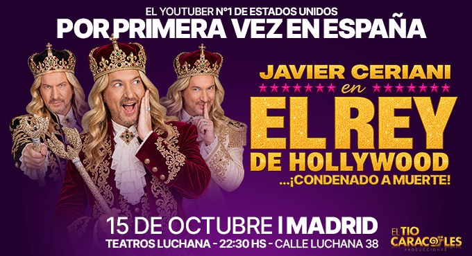 Cartel del espectáculo El Rey de Hollywood