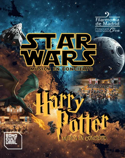 Cartel del espectáculo Harry Potter & Star Wars: Música en Concierto
