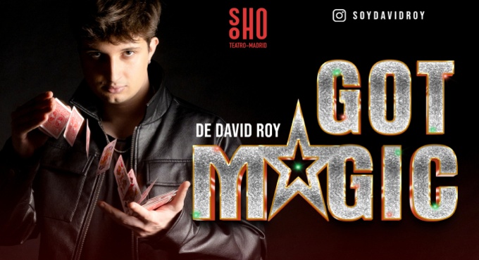 Cartel del espectáculo Got Magic - David Roy