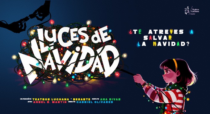 Cartel del espectáculo Luces de navidad