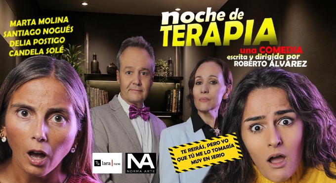 Cartel del espectáculo Noche de Terapia