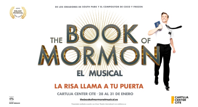 Cartel del espectáculo The Book of Mormon
