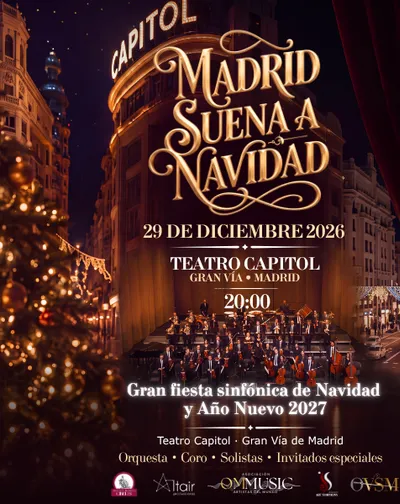 Cartel del espectáculo Madrid suena a Navidad - Juntos otra vez