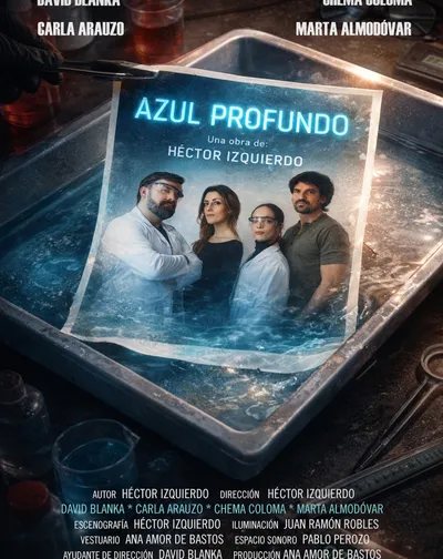 Cartel del espectáculo Azul profundo