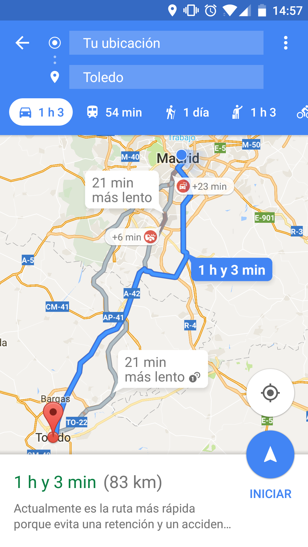 Google Maps como GPS para el móvil